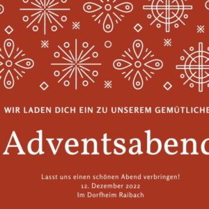 Adventsabend und Jahresausklang