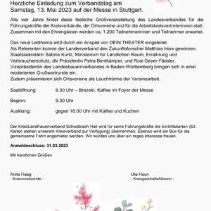 Verbandstag in Stuttgart