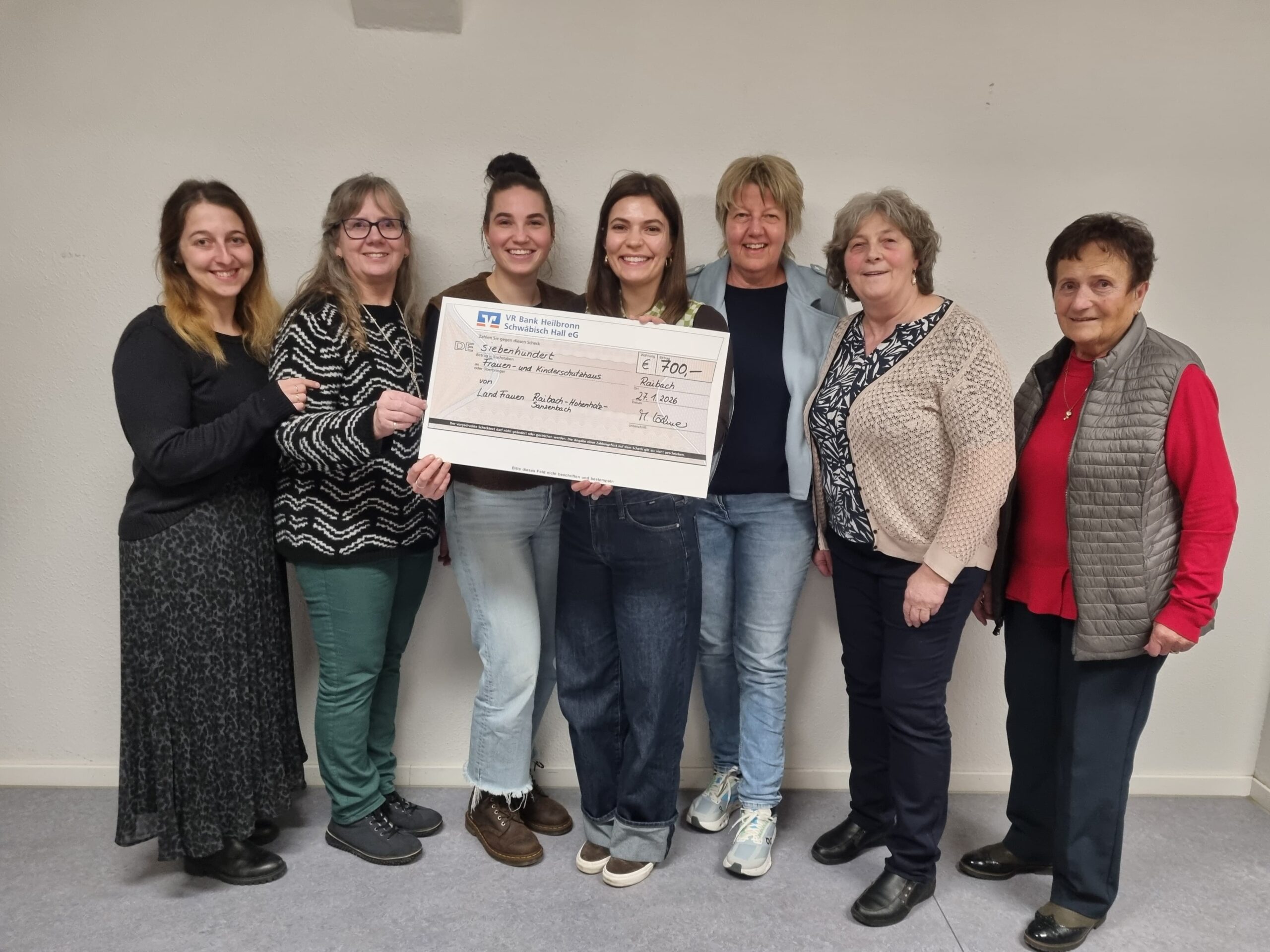 Spendenübergabe und Vortrag Frauen- und Kinderschutzhaus Schwäbisch Hall