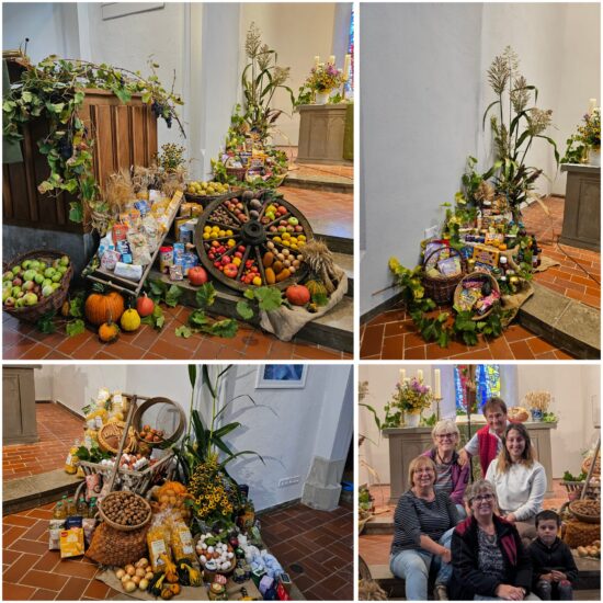 Erntedank Altar dekorieren